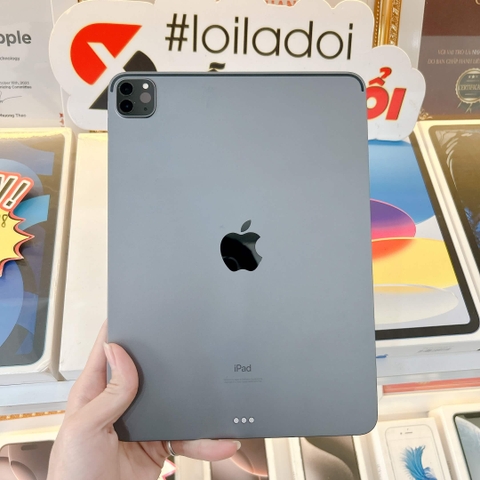 iPad Pro 11 2018 xám 64GB cũ Wifi -99K-P93-BH 12 tháng-M6KD6J