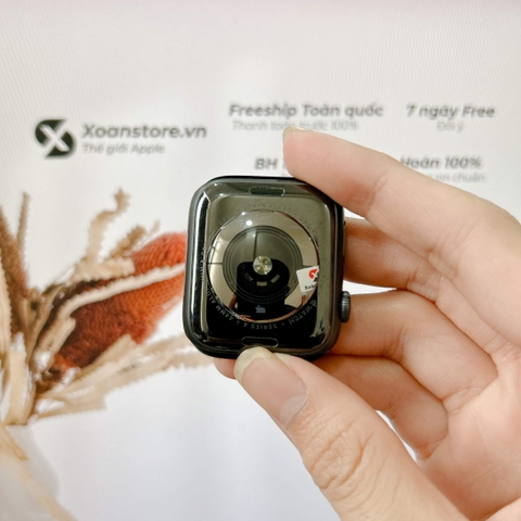Apple Watch Series 4 nhôm 44mm Cũ Esim Đen-97k - P100_BH 12 tháng-UXKDTQ