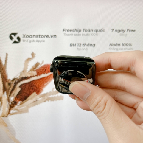 Apple Watch Series 4 thép 44mm Cũ Esim Đen-95k - P100_BH 12 tháng-CKKDTV