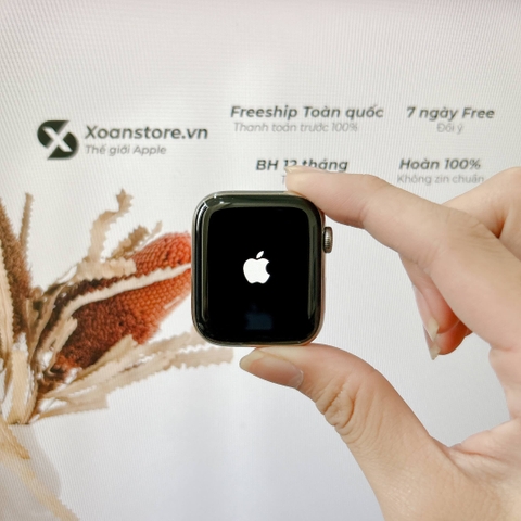 Apple Watch Series 4 thép 44mm Cũ Esim Bạc99k - P84-BH 12 tháng-RFKDTT
