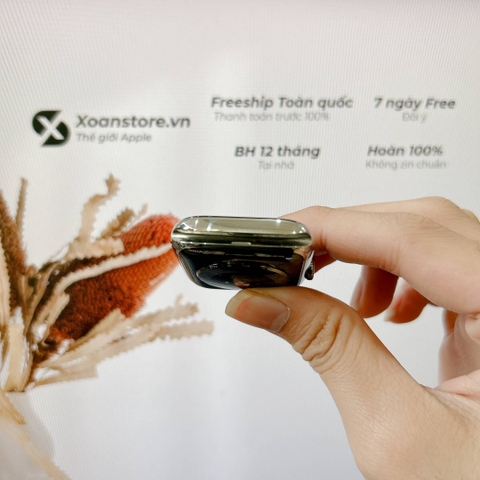 Apple Watch Series 4 thép 44mm Cũ Esim Bạc99k - P84-BH 12 tháng-RFKDTT