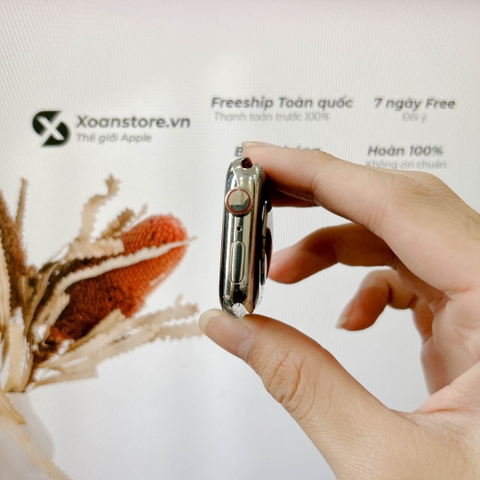 Apple Watch Series 4 thép 44mm Cũ Esim Bạc99k - P84-BH 12 tháng-RFKDTT