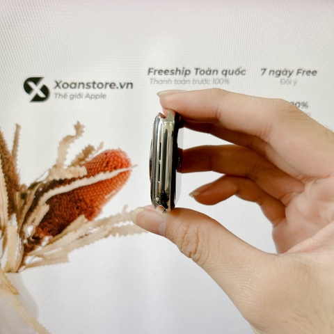 Apple Watch Series 4 thép 44mm Cũ Esim Bạc99k - P84-BH 12 tháng-RFKDTT