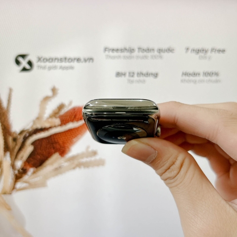 Apple Watch Series 4 thép 44mm Cũ Esim Bạc-99k - P100-BH 12 tháng-O3NKDVC