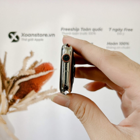 Apple Watch Series 4 thép 44mm Cũ Esim Bạc-99k - P100-BH 12 tháng-O3NKDVC