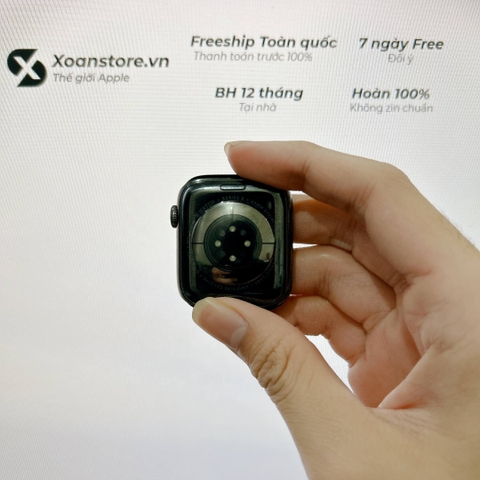 Apple Watch Series 6 Thép Đen 44mm Cũ Esim -99K-P80-BH 12 tháng-BRO206