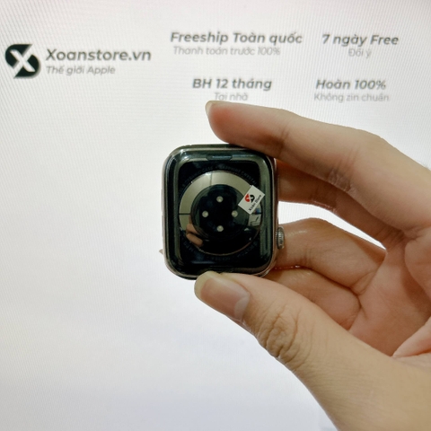 Apple Watch Series 6 Thép Titanium 44mm Cũ GPS -99K-P84-BH 12 tháng-22Q42T
