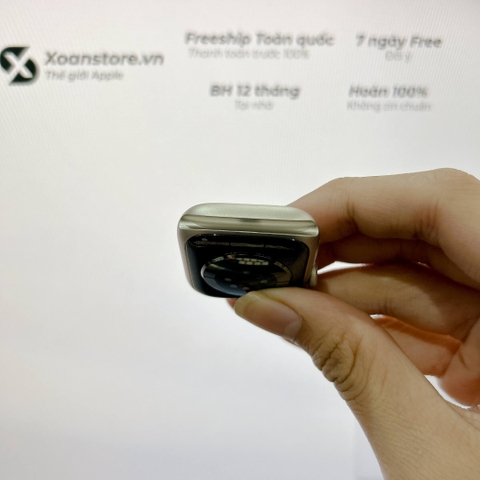 Apple Watch Series 7 nhôm 41mm Cũ GPS Starlight-99K-P100-BH 12 tháng-LY454V