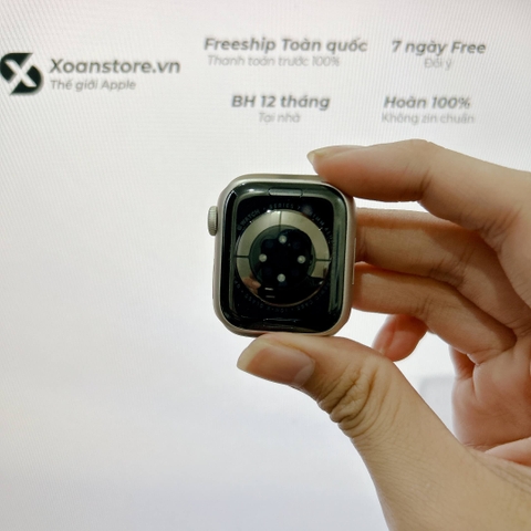 Apple Watch Series 7 nhôm 41mm Cũ GPS Starlight-99K-P100-BH 12 tháng-LY454V