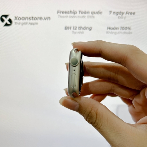 Apple Watch Series 7 nhôm 41mm Cũ GPS Starlight-99K-P100-BH 12 tháng-LY454V