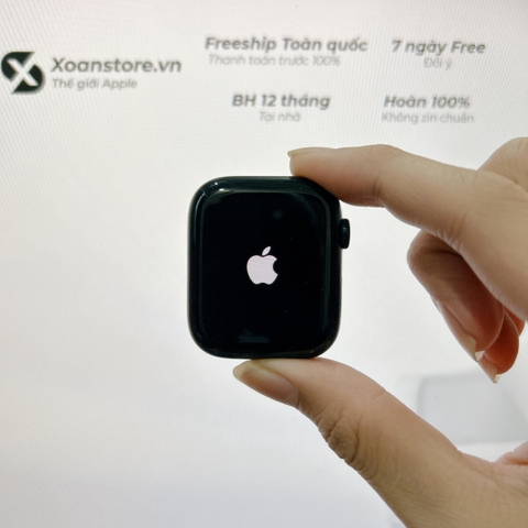 Apple Watch Series 7 nhôm 45mm Cũ Esim Đen-99K-P100-BH 12 tháng-9HD41K