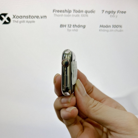 Apple Watch Series 8 thép bạc 45mm Cũ GPS-99K-P97-BH 12 tháng-2V3T2G