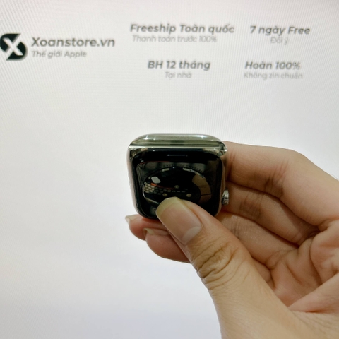 Apple Watch Series 8 thép bạc 45mm Cũ GPS-99K-P95-BH 12 tháng-WL9J6R