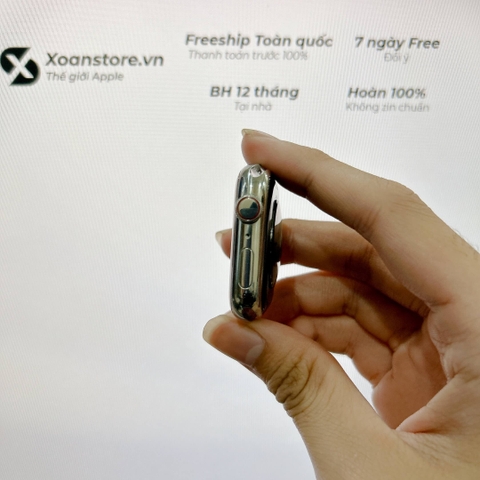 Apple Watch Series 8 thép bạc 45mm Cũ GPS-99K-P95-BH 12 tháng-WL9J6R