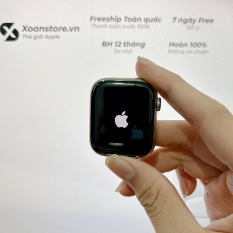 Apple Watch Series 8 thép bạc 45mm Cũ GPS-99K-P95-BH 12 tháng-9TG494