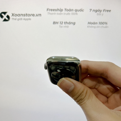 Apple Watch Series 8 thép bạc 45mm Cũ GPS-99K-P95-BH 12 tháng-9TG494