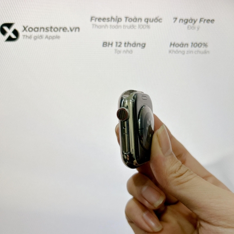 Apple Watch Series 8 thép bạc 45mm Cũ GPS-99K-P95-BH 12 tháng-9TG494