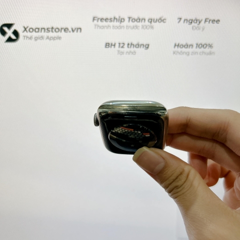 Apple Watch Series 8 thép bạc 45mm Cũ GPS-99K-P95-BH 12 tháng-KHRYX6
