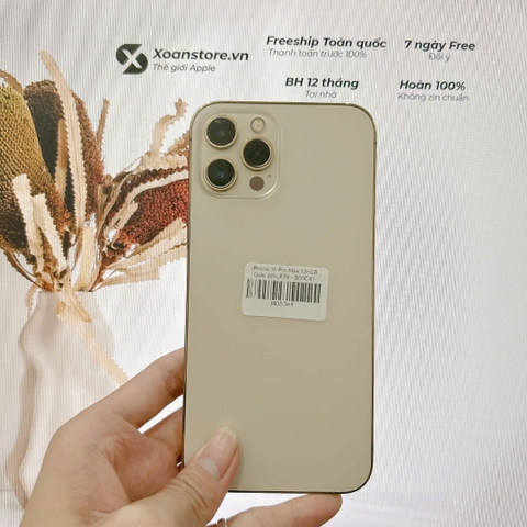 iPhone 12 Pro Max 128GB  Blue -LLA- 99K, P78 - BH 12 tháng