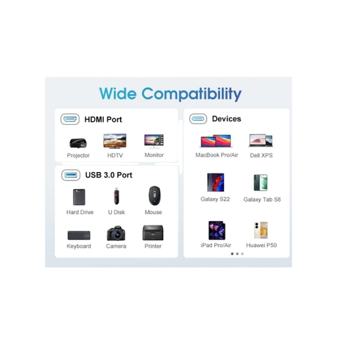 Hub chuyển type c 7 in 1