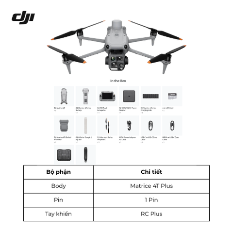 Flycam DJI Matrice 4T Plus Combo