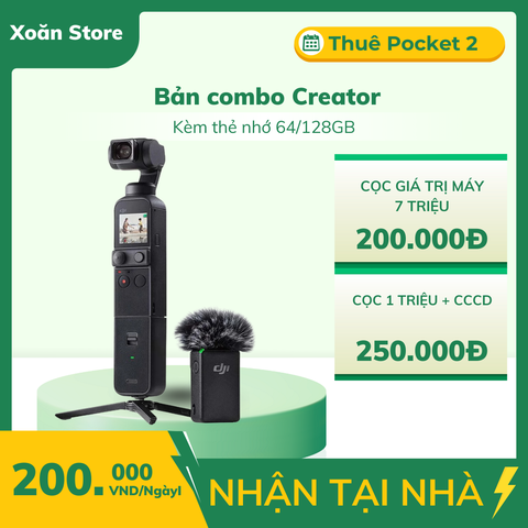Cho thuê DJI Osmo Pocket 2 Creator Combo/ Đơn