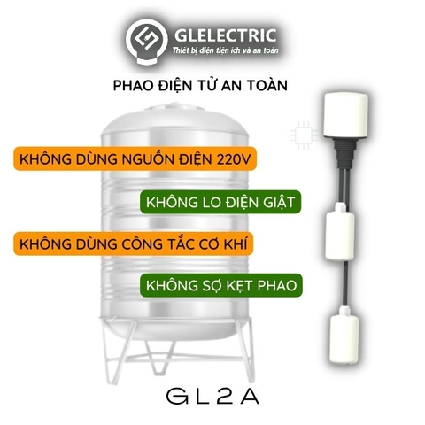 Phao nước điện tử - Phao điện 12V GL2A