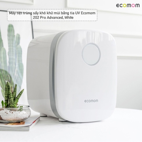 Máy tiệt trùng sấy khô khử mùi bằng tia UV Ecomom 202 Pro Advanced, White