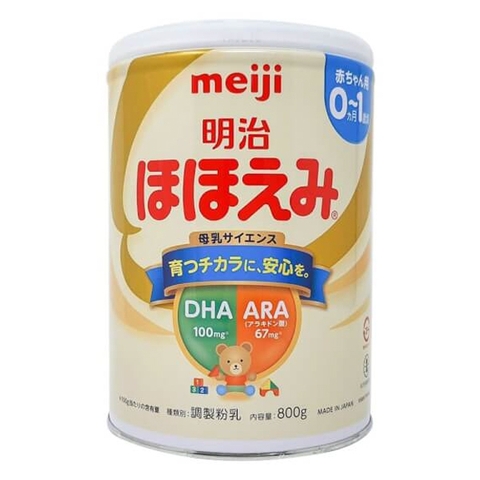 Sữa Bột Meiji số 0 Nội Địa Nhật 800g cho bé từ 0-12 tháng