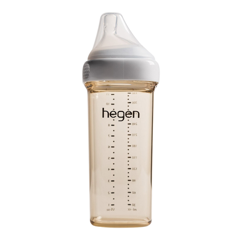 Bình sữa Hegen PPSU 330ml núm ti size L trên 6 tháng, White
