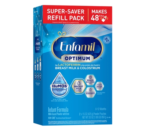 Enfamil Optimum Baby Formula – Sữa Công Thức Gần Giống Nhất Với Sữa Mẹ, Chứa Lactoferrin Và Hỗn Hợp HMO Kép Cho Bé Sơ Sinh