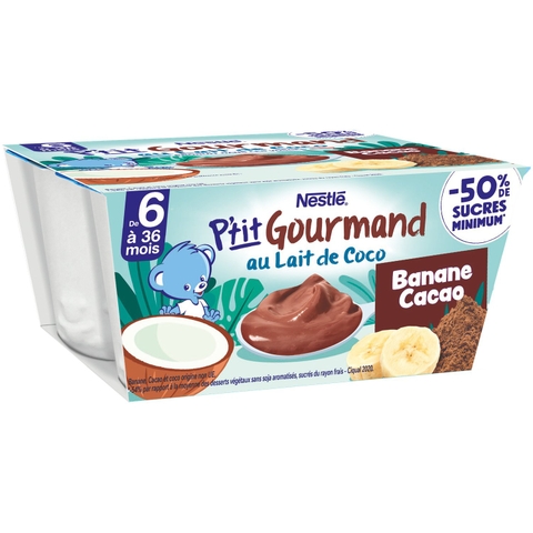 🌟 SỮA CHUA THỰC VẬT NESTLÉ P'TIT GOURMAND – SỮA DỪA, CHUỐI & CA CAO, DINH DƯỠNG NGON MIỆNG CHO BÉ TỪ 6 THÁNG TUỔI, LÝ TƯỞNG CHO BÉ DỊ ỨNG ĐẠM SỮA BÒ! 🌟