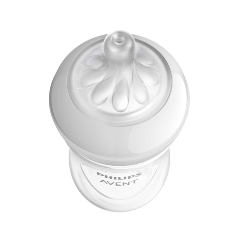 Bình sữa nhựa PP Philips Avent Flamingo cổ rộng mô phỏng tự nhiên 260ml bé từ 1M (SCF627/41)