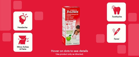 Siro Giảm Đau Hạ Sốt Tylenol Cho Trẻ 2-11 Tuổi Children’s Tylenol Pain Fever 120ml Vị Cherry 2025 – Acetaminophen Hương Anh Đào Chính Hãng Mỹ Giá Rẻ, An Toàn Không Aspirin Ibuprofen Cho Bé Mọc Răng Đau Nhức Sốt Cao