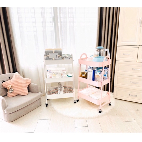 Kệ đa năng Pier 3 tầng có bánh xe, chất liệu thép chống gỉ