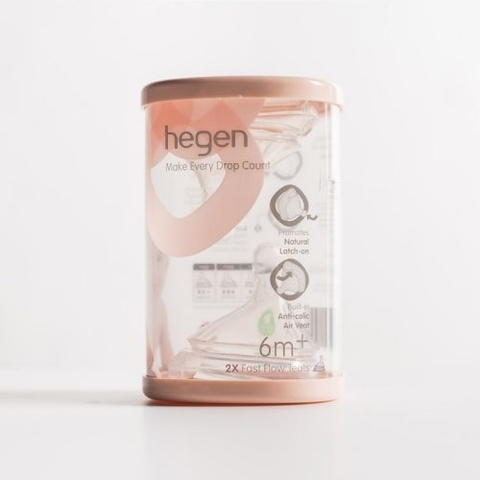 Bộ 2 Núm ti Hegen size L số 3 trên 6 tháng Fullbox