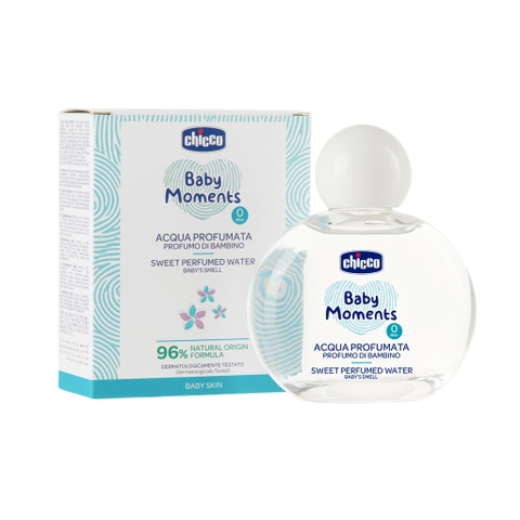 🌸 NƯỚC HOA HƯƠNG TỰ NHIÊN CHICCO 0M+ 100ML – MÓN QUÀ THƠM MÁT CHO BÉ YÊU 🌸