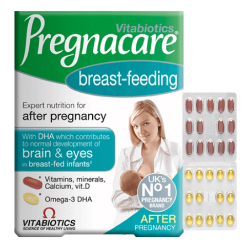 Vitamin tổng hợp cho phụ nữ sau sinh và cho con bú Vitabiotics Pregnacare Breast-Feeding 84 viên của Anh Quốc