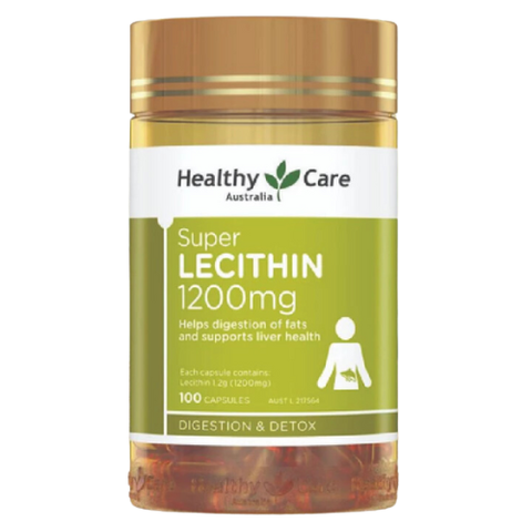 Mầm đậu nành Super Lecithin Healthy Care 100 viên điều hòa nội tiết cải thiện sức khỏe sinh lý nữ
