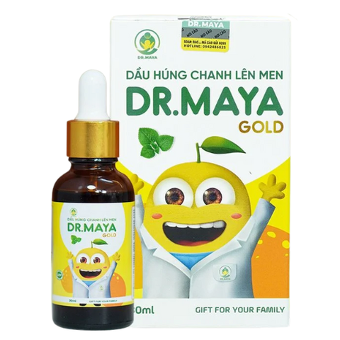 Dầu Húng Chanh Lên Men Dr.Maya Gold Giảm Ho, Cảm Cúm, Viêm Họng, Tăng Cường Hệ Miễn Dịch