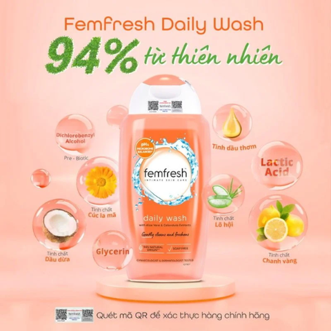Dung Dịch Vệ Sinh Phụ Nữ Femfresh Daily Wash Hằng Ngày 250ml