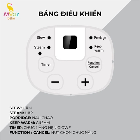 Nồi nấu chậm đa năng cao cấp Moaz BéBé MB – 060