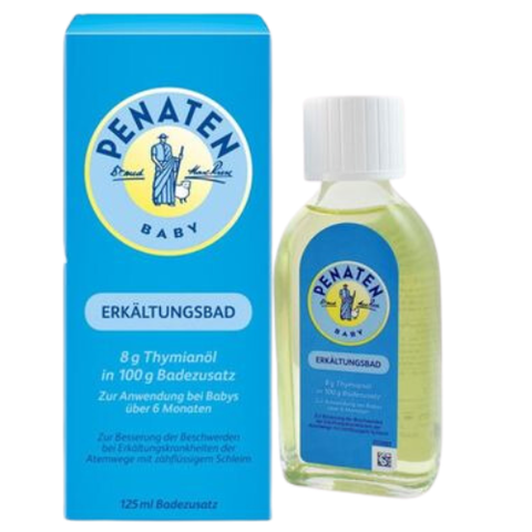 [Date T1.25] Tinh dầu tắm chống cảm cúm Penaten Đức 125ml cho bé 6 tháng trở lên