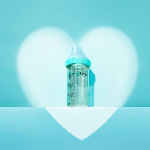 Bình sữa Hegen PPSU 330ml núm ti size L trên 6 tháng, Robin’s Egg Blue Bottle (Limited Edition)