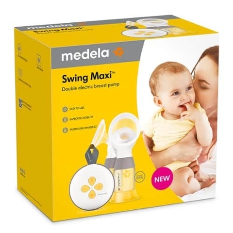 Máy Hút Sữa Điện Đôi Medela Swing Maxi 2.0 – Tăng 18% Sữa, Tiết Kiệm 50% Thời Gian