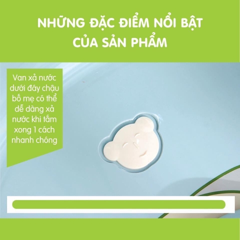 CHẬU TẮM ẾCH CHO BÉ TIỆN LỢI CÓ NÚT THOÁT NƯỚC