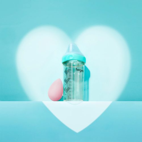 Bình sữa Hegen PPSU 330ml núm ti size L trên 6 tháng, Robin’s Egg Blue Bottle (Limited Edition)