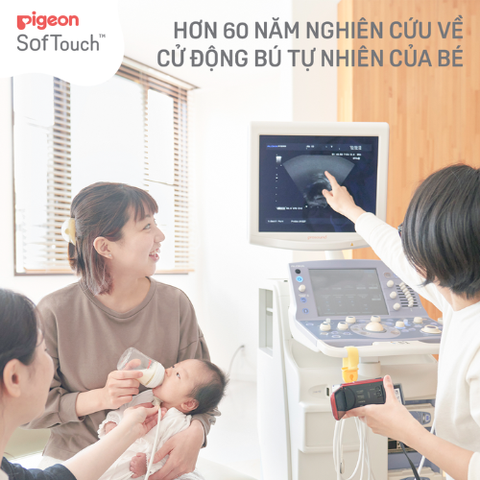 Set 2 Núm Ti Silicon Siêu Mềm Plus WN3 Pigeon (3 Tháng+)