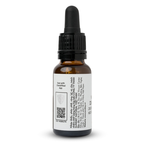 Vitamin D3K2 200 IU + 15mcg MK7 Sunday Natural 20ml cho trẻ khỏe xương cao lớn của Đức