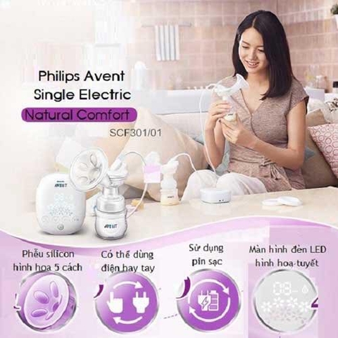 [Chính Hãng] Máy hút sữa điện đơn Philips Avent SCF301/01